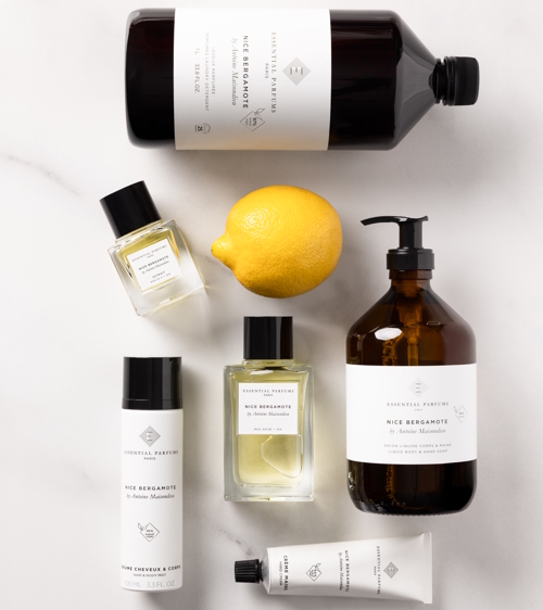 Essential Parfums Nice Bergamote – cytrusowo-kwiatowe perfumy z naturalną kalabryjską bergamotką, jaśminem, ylang-ylang, różą, cedrem i wenezuelską fasolą tonka.