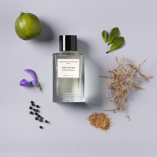 Essential Parfums Mon Vetiver – aromatyczno-paprociowe perfumy z meksykańską limonką, miętą pieprzową, jagodami jałowca, goryczką, lawandyną, haitańskim wetiwerem, gwajakowcem, drewnem kaszmirowym i indonezyjską paczulą.