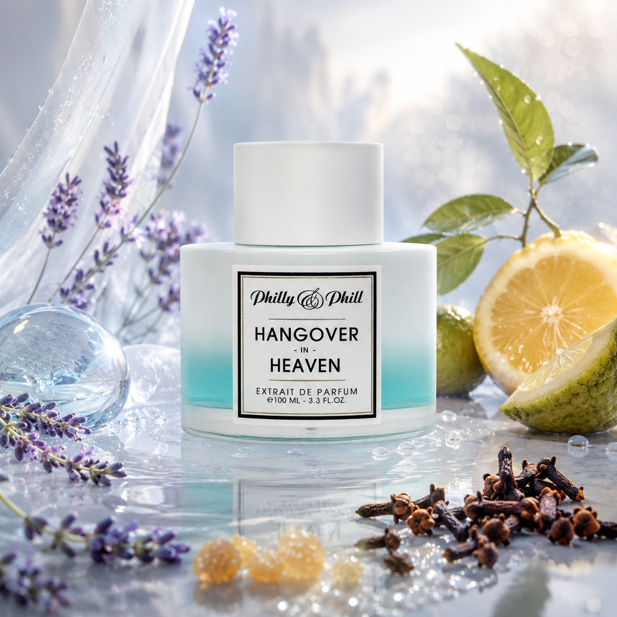 Philly & Phill Hangover in Heaven Extrait de Parfum – świeżo-zmysłowa kompozycja z nutami bergamotki, mandarynki, melona, lawendy, kwiatu pomarańczy, kadzidła i Ambrox Super.
