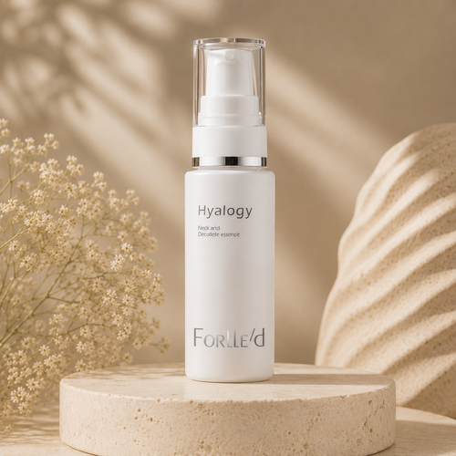 Forlle’d Hyalogy Neck and Decollete Essence – esencja ujędrniająco-odmładzająca do szyi i dekoltu.