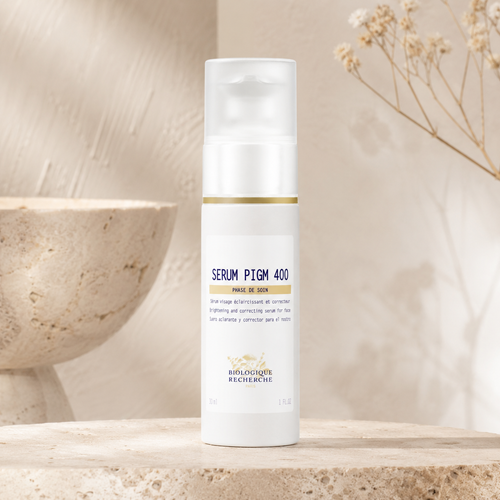 Biologique Recherche Sérum PIGM 400 – rozświetlające serum korygujące przebarwienia i nierówną pigmentację skóry.