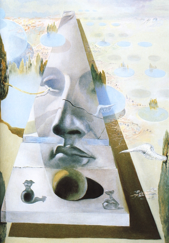 Salvador Dalí – Apparition of the Visage of Aphrodite of Knidos in a Landscape