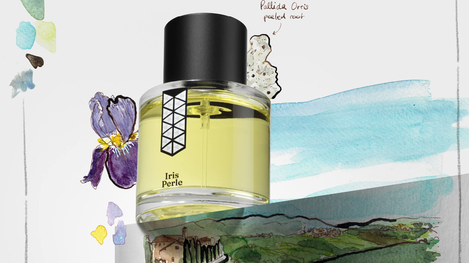 Les Indémodables Iris Perle – świeże, kwiatowe i pudrowe perfumy z włoskim masłem irysowym Grand Cru, indyjskim jaśminem, marokańską mimozą, ylang-ylang z Madagaskaru oraz chłodnym akordem morskim.