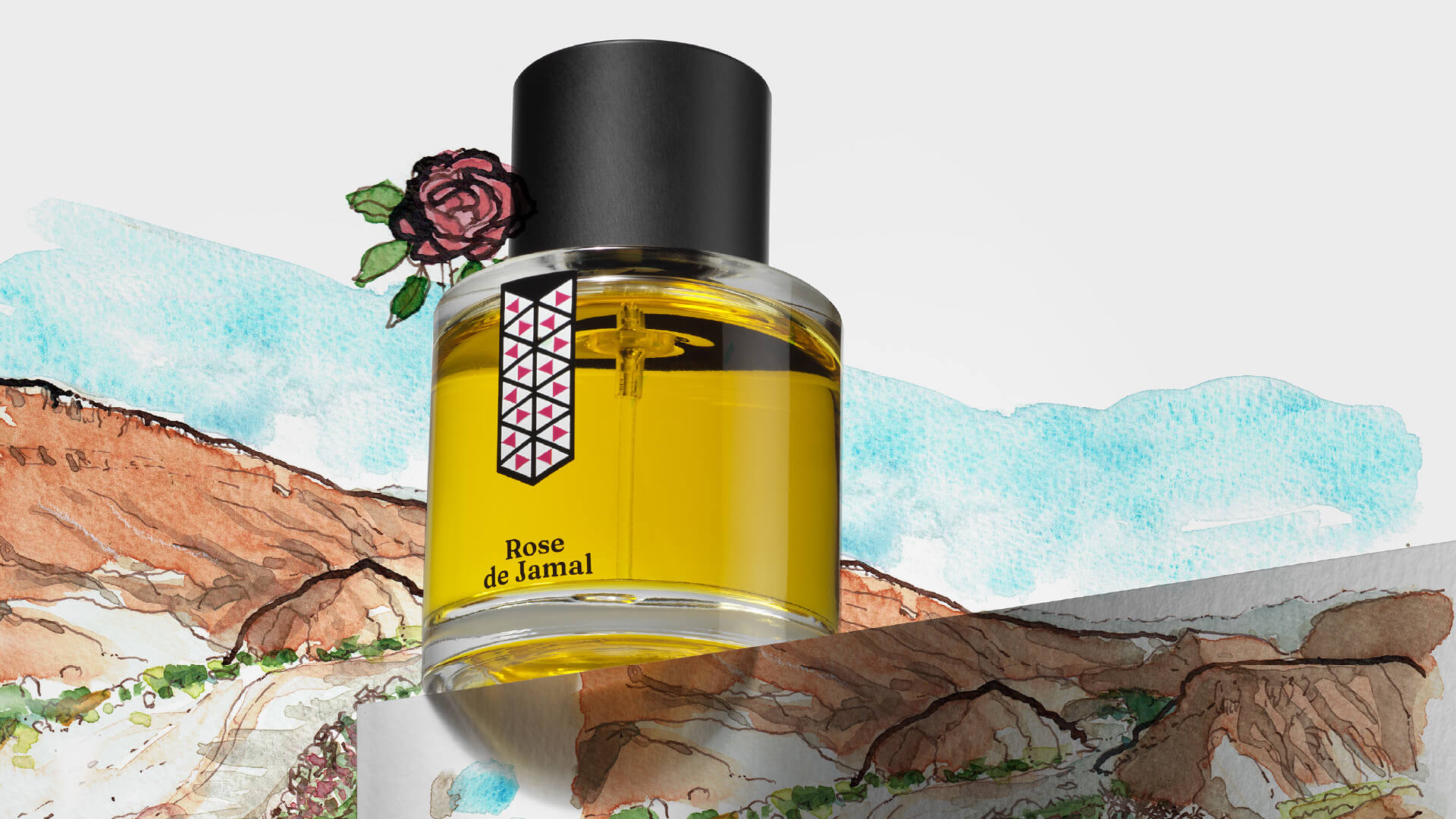 Les Indémodables Rose de Jamal – aromatyczno-różane perfumy z marokańskim absolutem róży Grand Cru, różowym pieprzem z Madagaskaru, miętą, francuską lawendą i cedrem atlaskim.